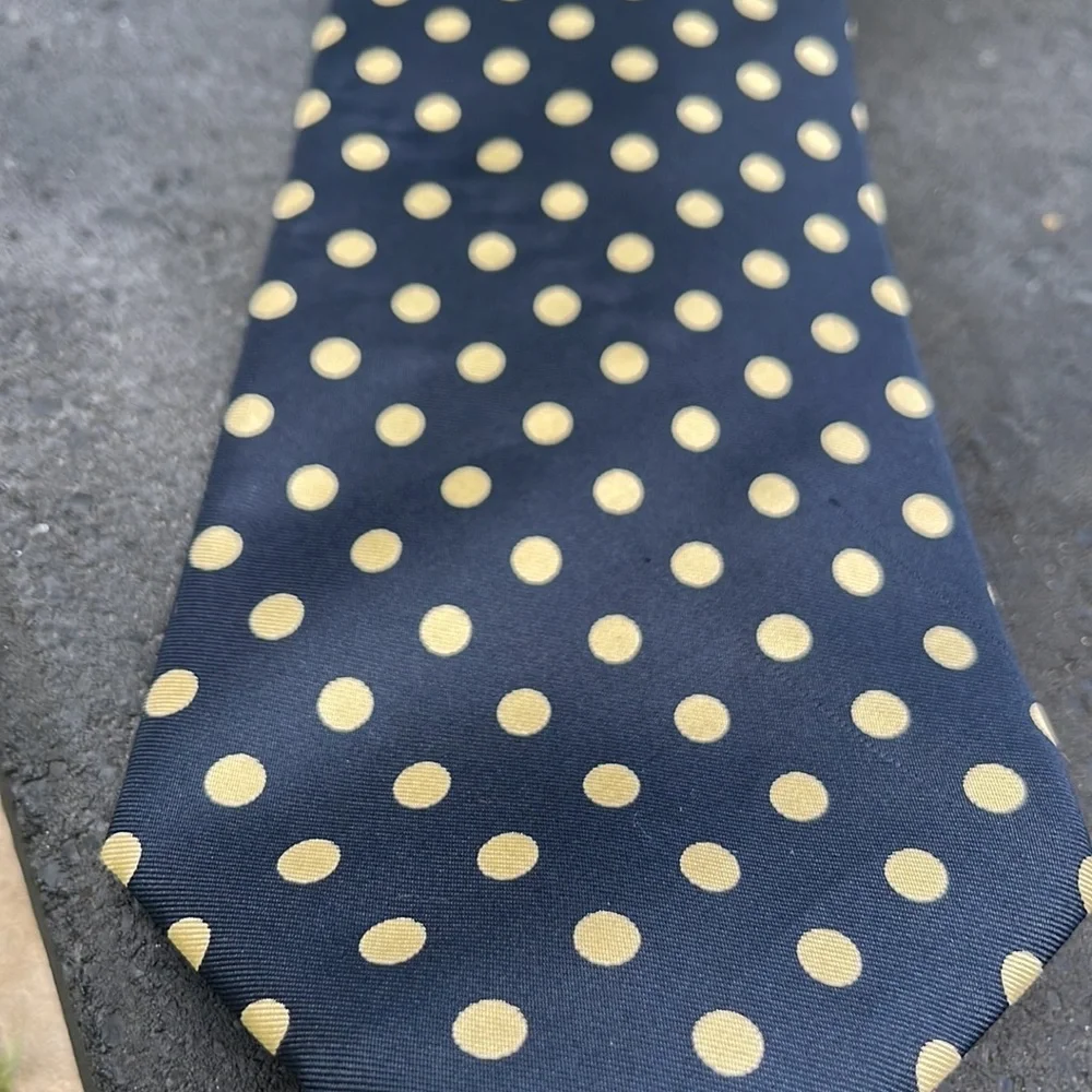 Vintage Vapor Black with Gold dots tie